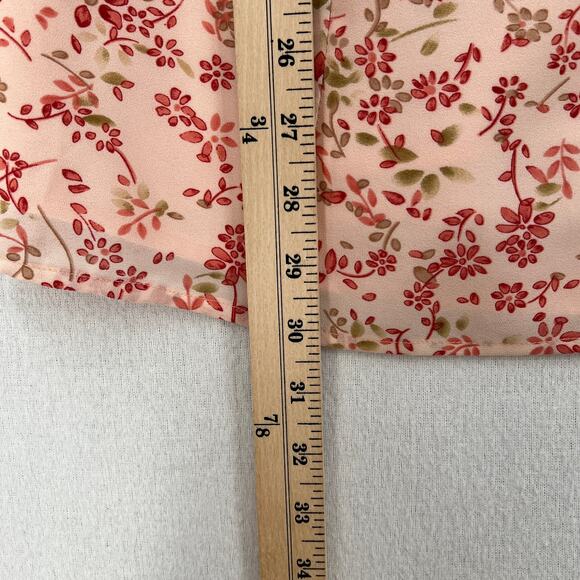 FOR LOVE AND LEMONS Aurora Mini Dress Womens Small Pink Floral Print Ruffle - Picture 16 of 16